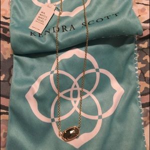 Kendra Scott Elisa necklace pyrite and RSG
